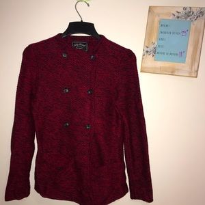 Lucky Brand red heather sweater, perfect Christmas sweater